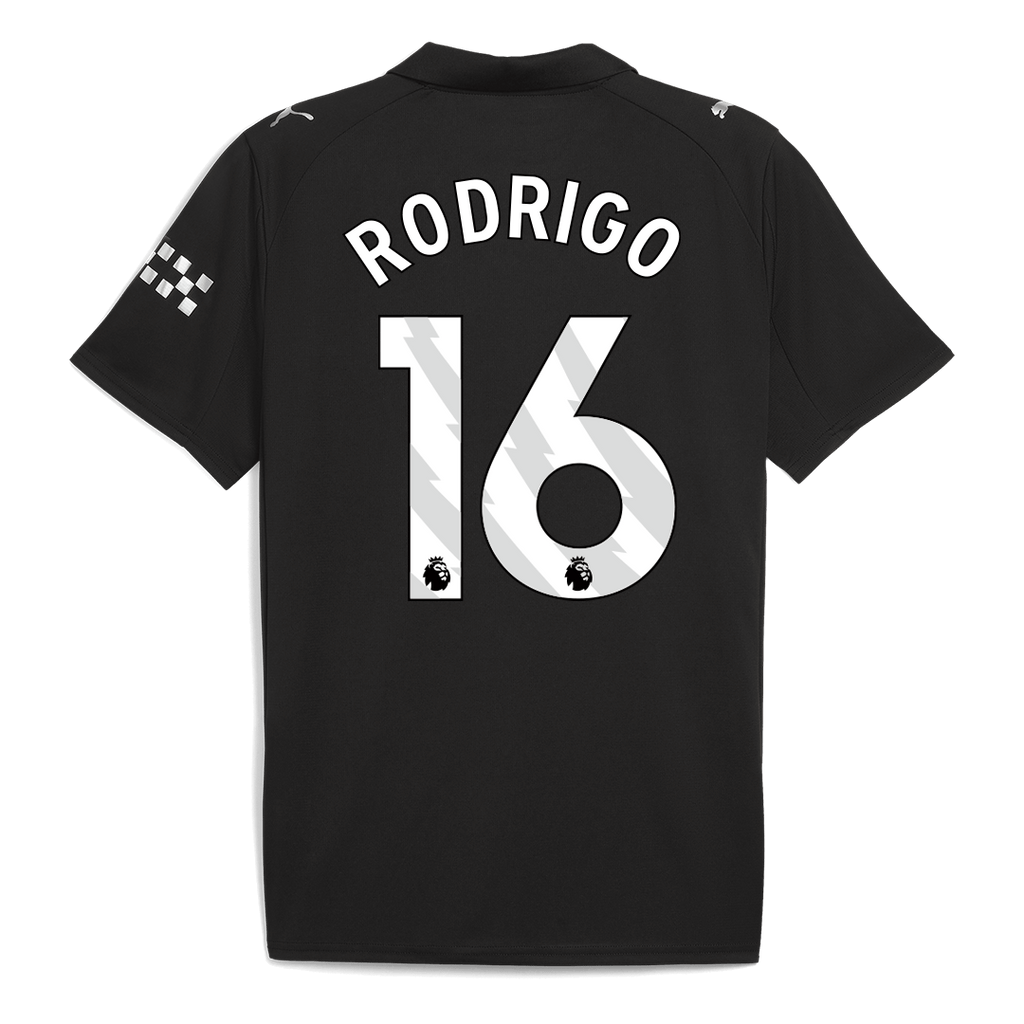 Camiseta de visitante del Manchester City RODRIGO #16 2025/26, color negro