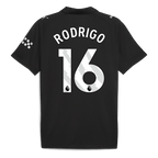 Camiseta de visitante del Manchester City RODRIGO #16 2025/26, color negro