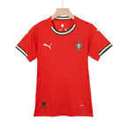 Kits de fútbol RONALDO #7 Camiseta de fútbol local de Portugal para mujer 2025 Rojo