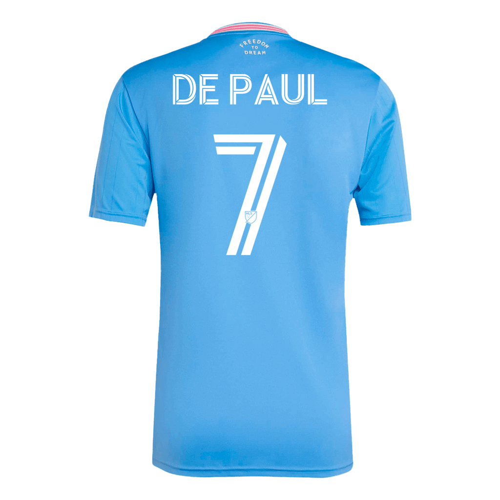 Maillot de football DE PAUL #7 Inter Miami Third extérieur 2025 Bleu