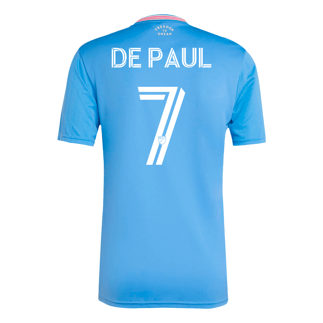 Maillot de football DE PAUL #7 Inter Miami Third extérieur 2025 Bleu