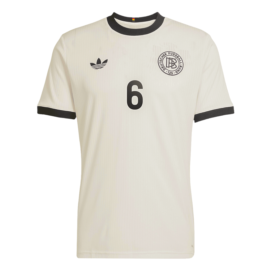 Kits de fútbol KIMMICH #6 Alemania 125.º aniversario camiseta de fútbol 2025 blanco