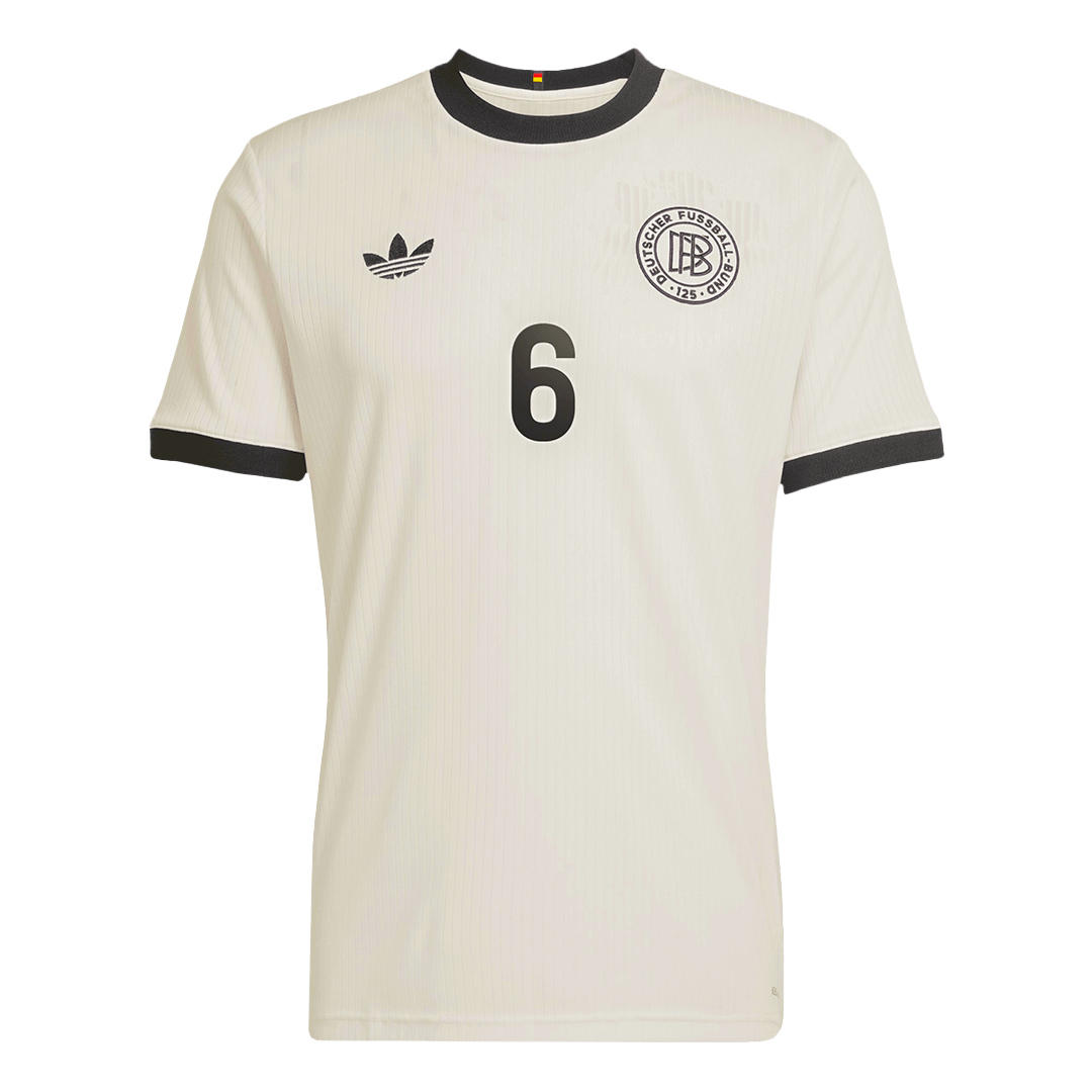 Maillot de football KIMMICH #6 Allemagne 125e anniversaire 2025 Blanc