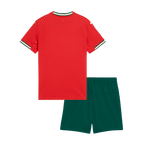 Kits de fútbol para niños: camiseta local de Portugal (camiseta y pantalones cortos) 2025, color rojo
