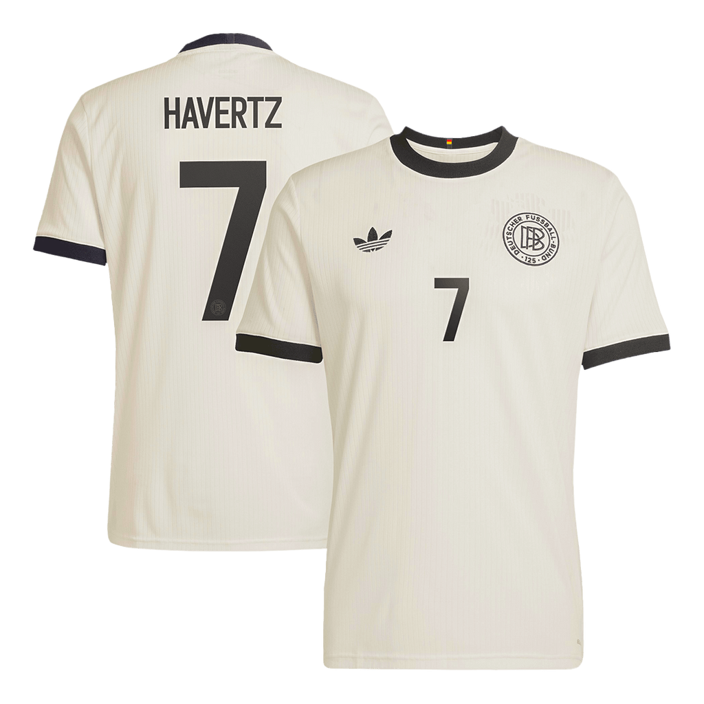 Maillot de football HAVERTZ #7 Allemagne 125e anniversaire 2025 Blanc