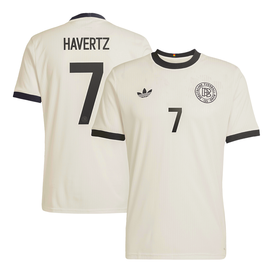 Maillot de football HAVERTZ #7 Allemagne 125e anniversaire 2025 Blanc