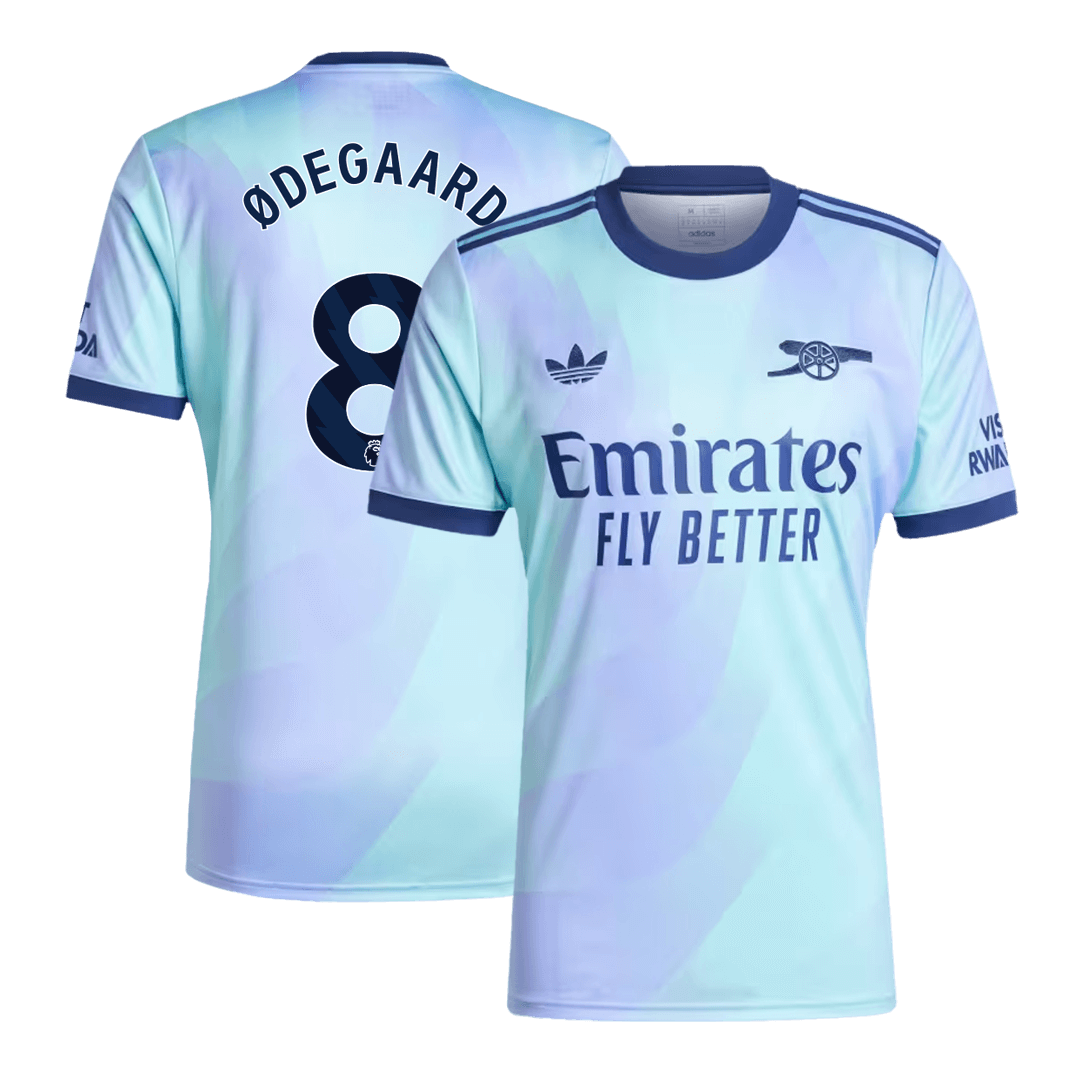 Soccer Kits ØDEGAARD #8 Arsenal Third Away Football Shirt 2024/25