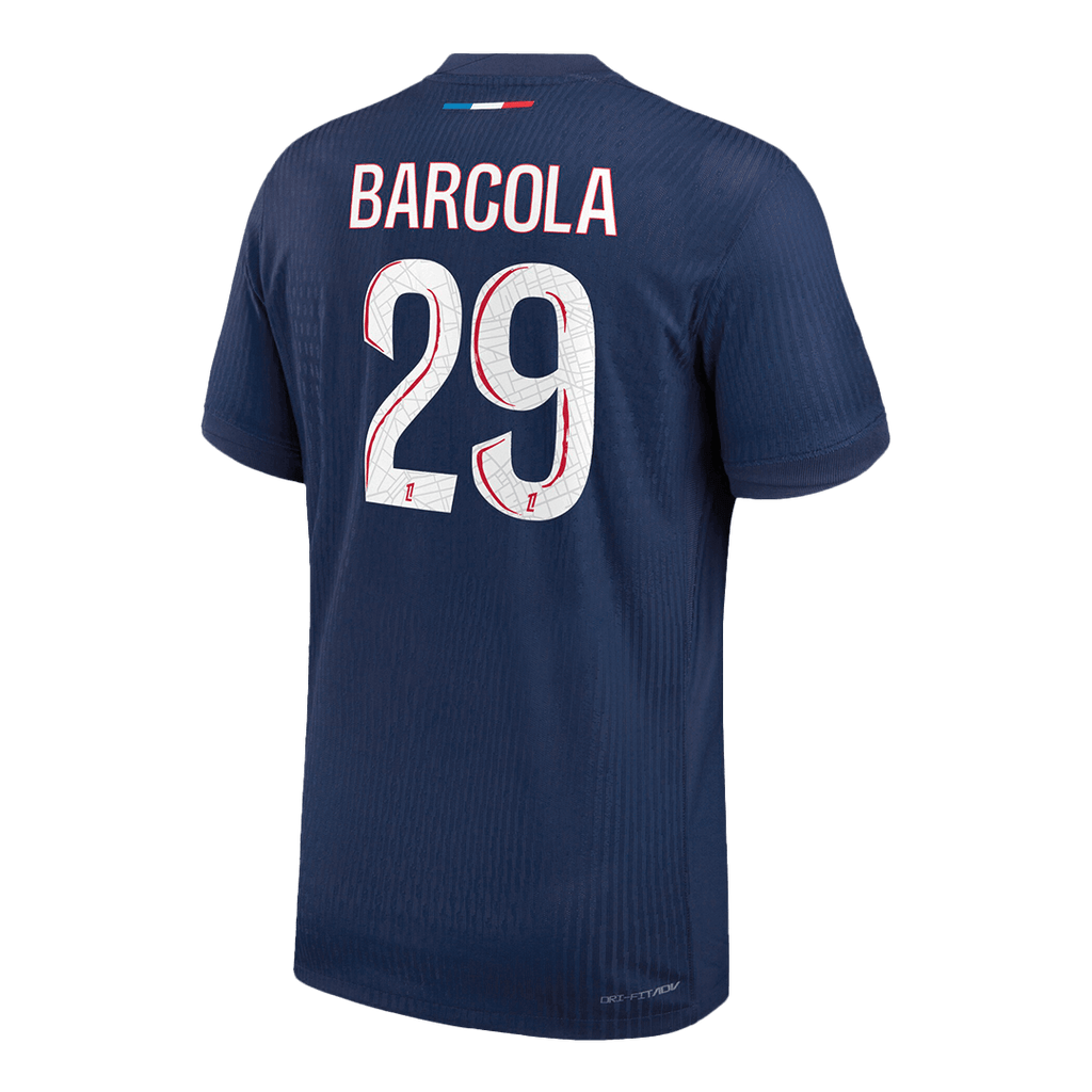 Soccer Kits Authentic  BARCOLA #29 PSG Home Soccer Jersey 2024/25 Navy
