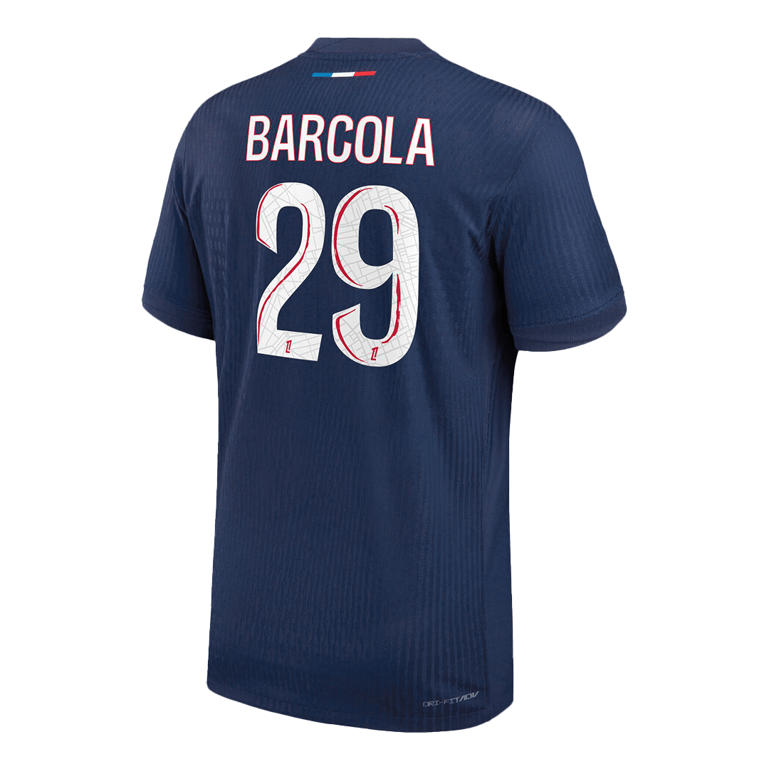 Soccer Kits Authentic  BARCOLA #29 PSG Home Soccer Jersey 2024/25 Navy