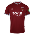 Kits de fútbol West Ham United Home Soccer Jersey 2025/26 Rojo