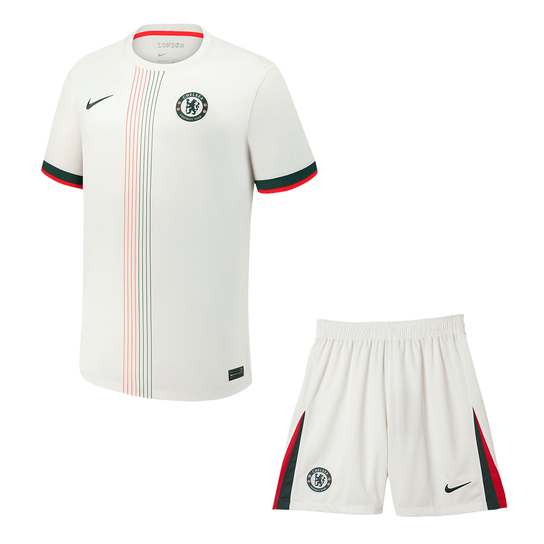 Soccer Kits Chelsea Away Soccer Jersey Kit(Jersey+Shorts) 2025/26 White