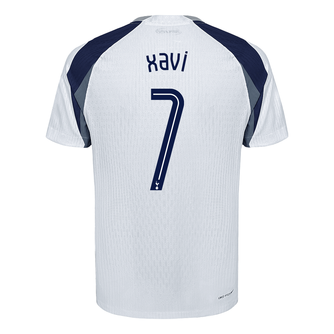 Soccer Kits XAVI #7 Authentic Tottenham Hotspur Home Soccer Jersey 2025/26 White - UCL