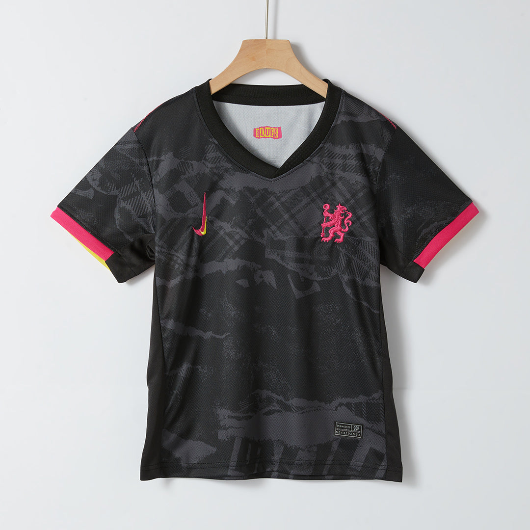 Camiseta de fútbol infantil del Chelsea (camiseta y pantalón corto) 2024/25