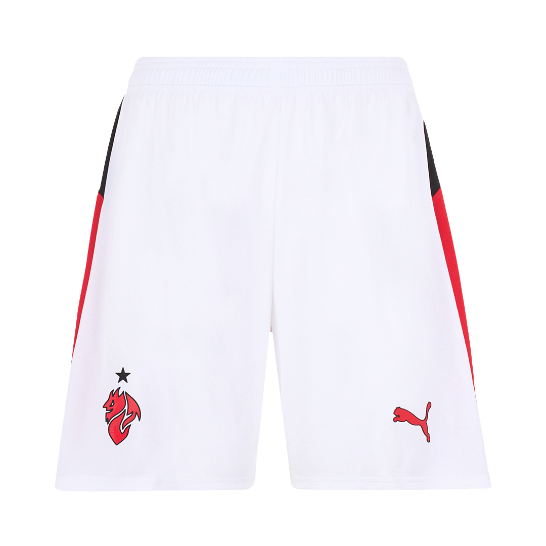 Soccer Kits AC Milan Away Soccer Shorts 25/26 White
