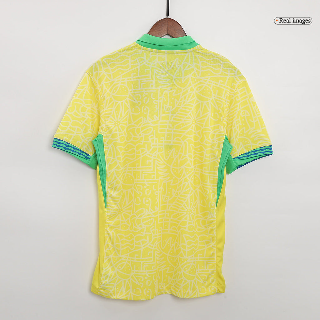 Soccer Kits Brazil Home Soccer Jersey Copa America 2024