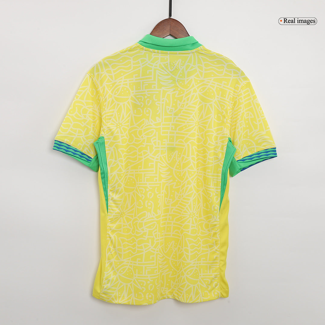 Soccer Kits Brazil Home Soccer Jersey Copa America 2024