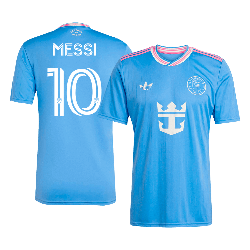 Maillot de football Messi #10 Inter Miami Third extérieur 2025 Bleu