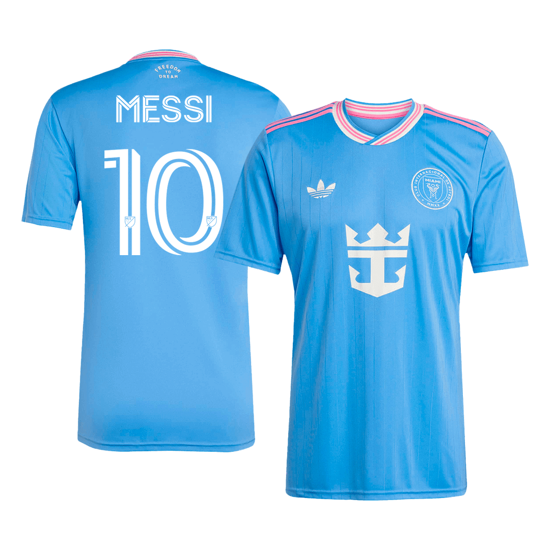 Maillot de football Messi #10 Inter Miami Third extérieur 2025 Bleu