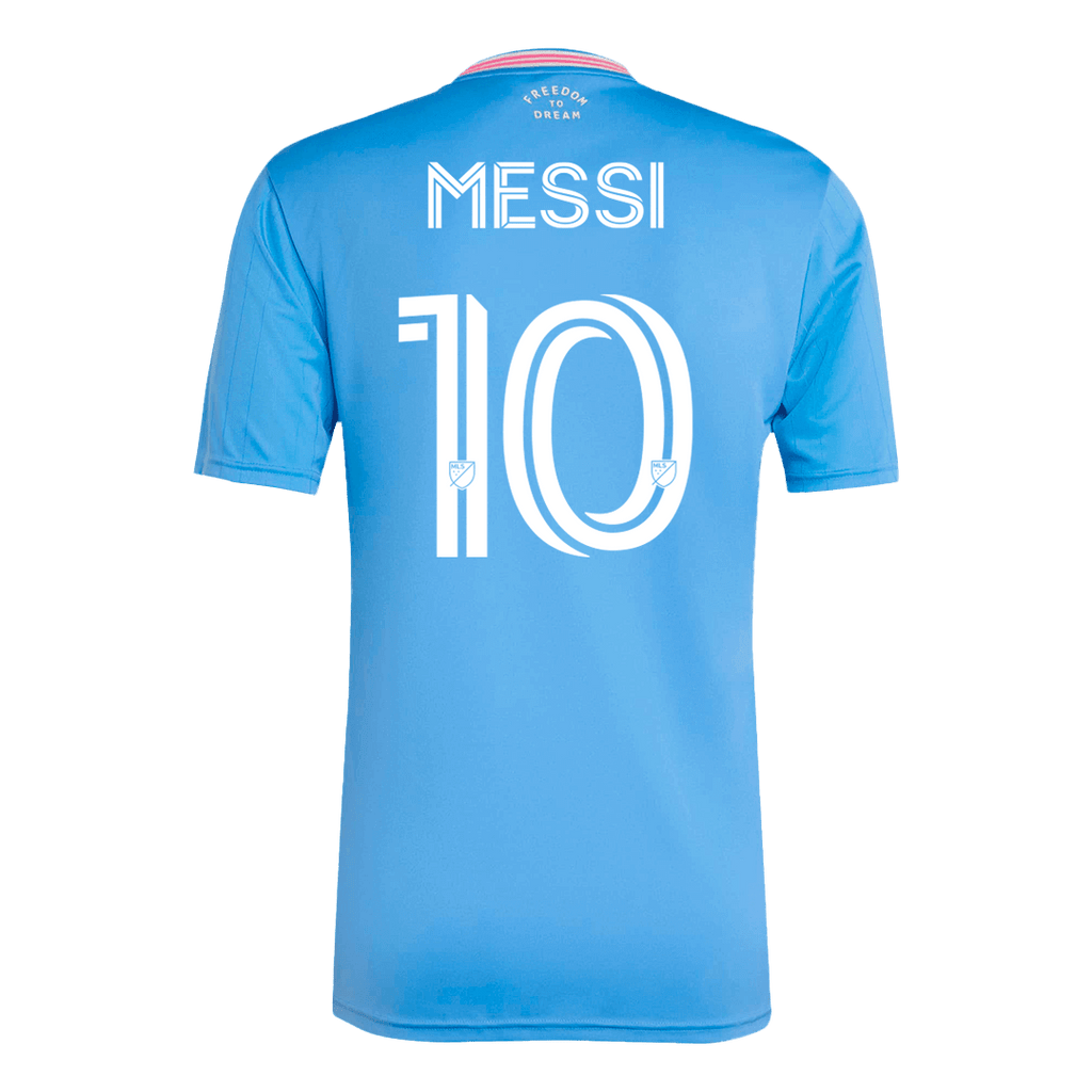 Maillot de football Messi #10 Inter Miami Third extérieur 2025 Bleu