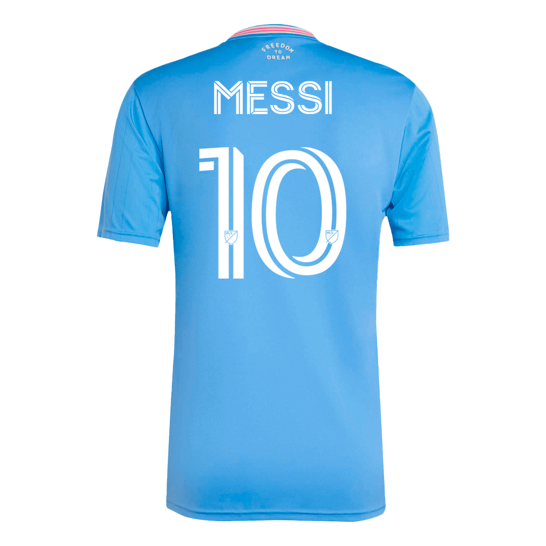 Maillot de football Messi #10 Inter Miami Third extérieur 2025 Bleu