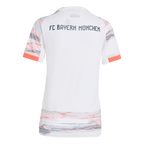 Camiseta de fútbol visitante del Bayern Múnich 2025/26 para mujer, color blanco