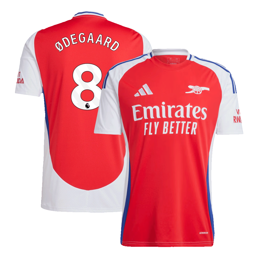 Soccer Kits ØDEGAARD #8 Arsenal Home Football Shirt 2024/25