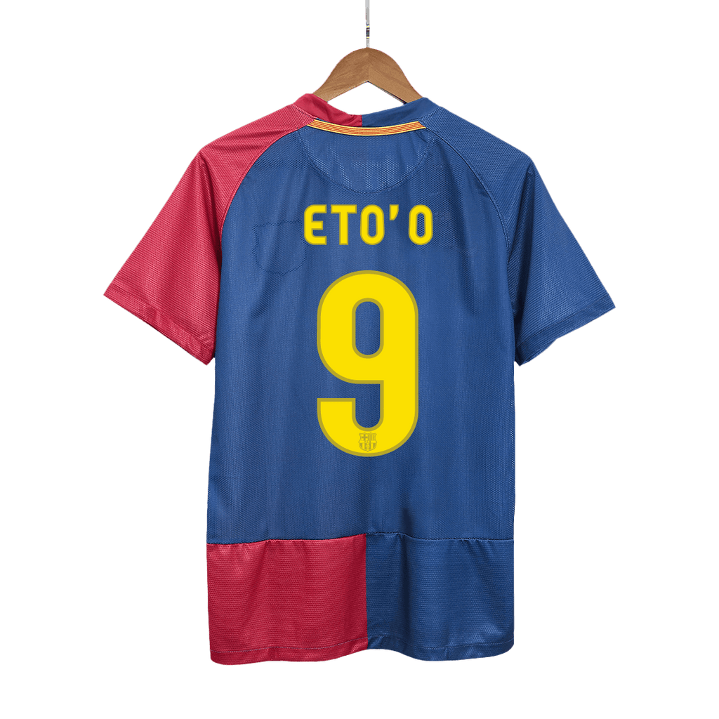 Kits de fútbol Retro ETO'O #9 2008/09 Camiseta de fútbol local del Barcelona