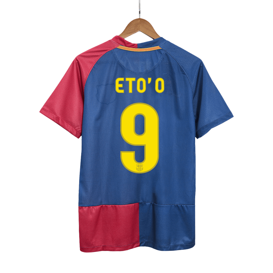 Kits de fútbol Retro ETO'O #9 2008/09 Camiseta de fútbol local del Barcelona