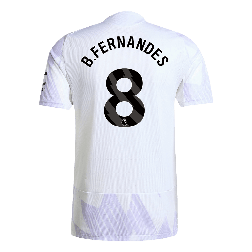 Soccer Kits Authentic B.FERNANDES #8 Manchester United Away Soccer Jersey 2025/26 White