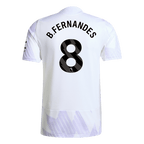 Soccer Kits Authentic B.FERNANDES #8 Manchester United Away Soccer Jersey 2025/26 White
