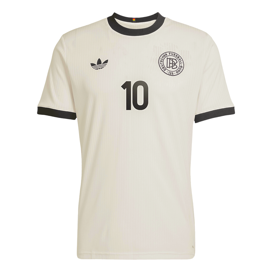 Maillot de football MUSIALA #10 Allemagne 125e anniversaire 2025 Blanc