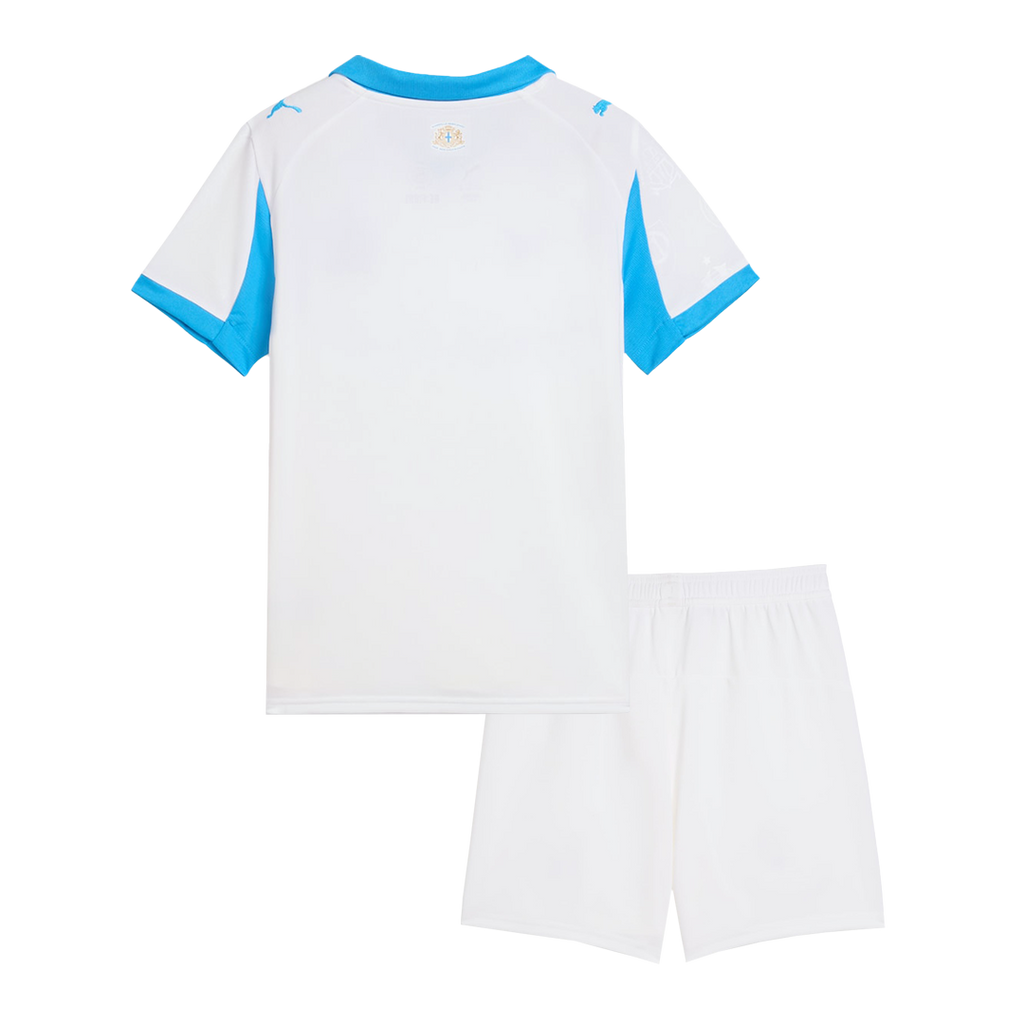 Kit de fútbol para niños Marsella (camiseta y pantalones cortos) 25/26 blanco