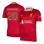 Soccer Kits CHAMPIONS #20 Liverpool Home Soccer Jersey 2024/25 Red