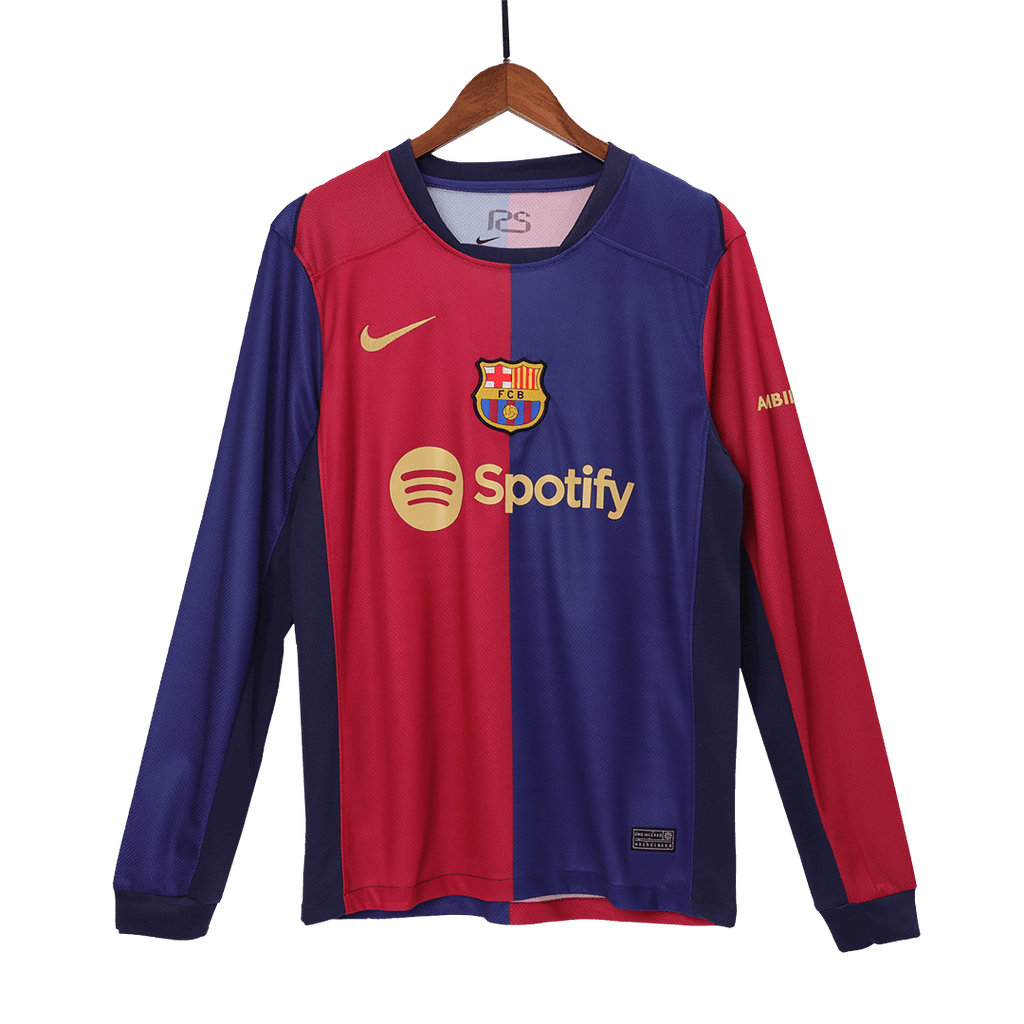 Soccer Kits Barcelona Home Long Sleeve Football Shirt 2024/25