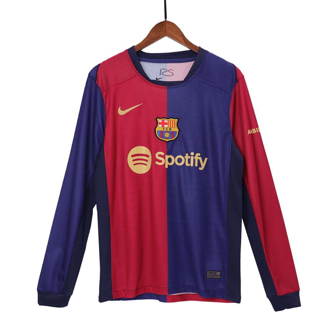 Soccer Kits Barcelona Home Long Sleeve Football Shirt 2024/25