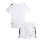 Kit de fútbol para niños: Camiseta de fútbol KidSuper del Manchester City (camiseta y pantalón corto) 2025/26, blanca - Mundial de Clubes