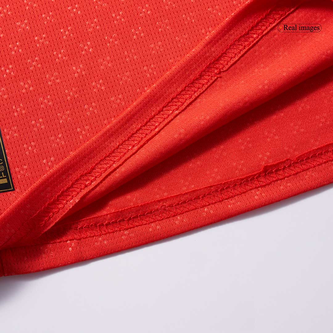 Kits de fútbol para niños: camiseta local de Portugal (camiseta y pantalones cortos) 2025, color rojo