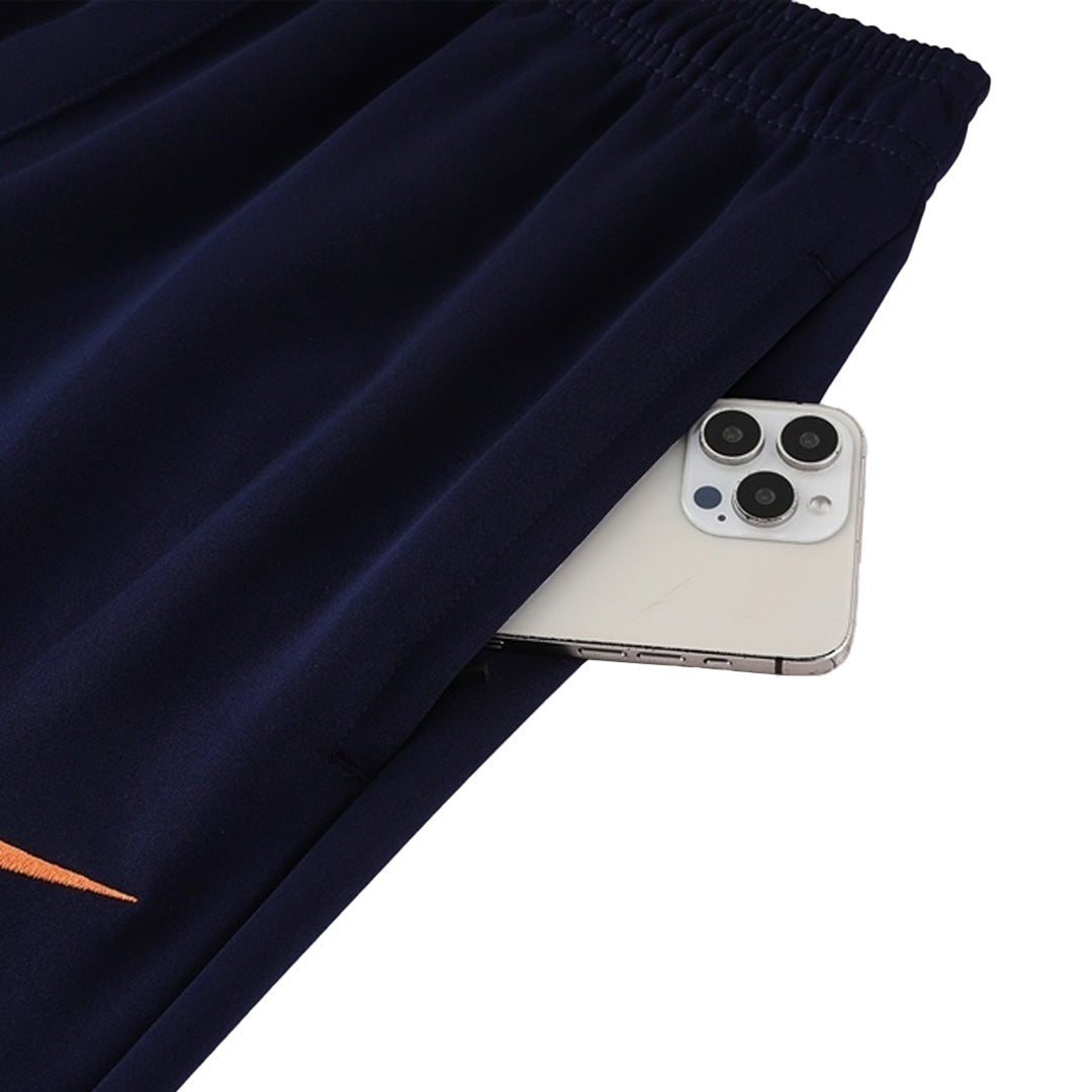 Soccer Kits 25/26 Barcelona Training Jacket Kit(Jacket+Pants) Navy&Orange