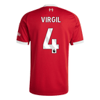 Maillot de football domicile VIRGIL #4 Liverpool 2025/26 Rouge