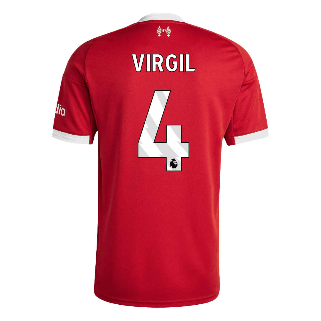 Kits de fútbol VIRGIL #4 Liverpool Home Soccer Jersey 2025/26 Rojo