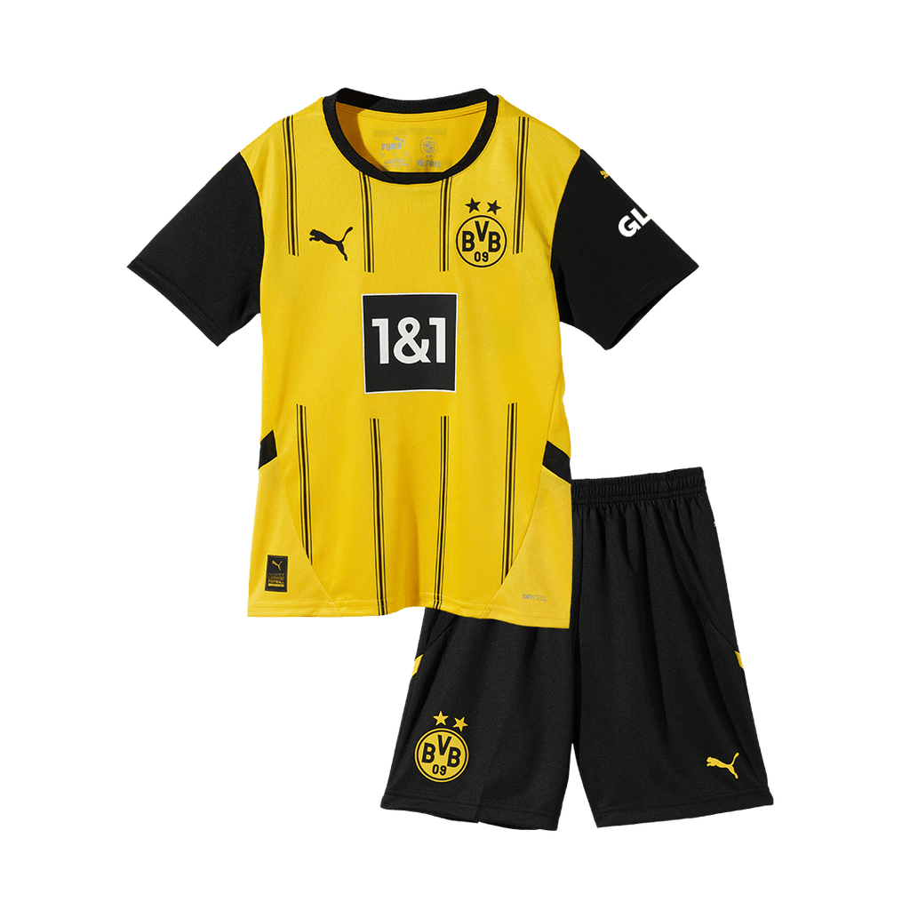 Kit de fútbol para niños: Camiseta local del Borussia Dortmund (camiseta, pantalones cortos y calcetines) 2024/25