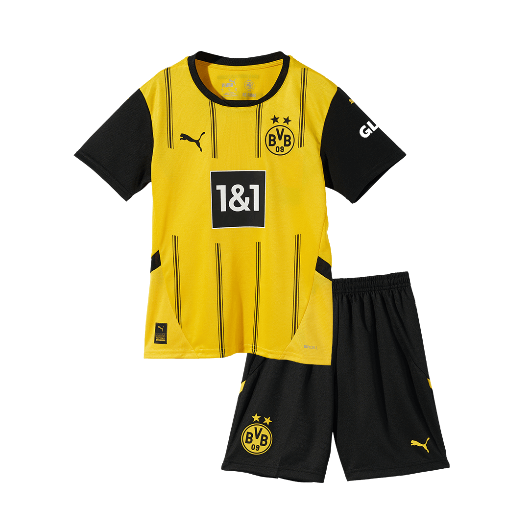 Kit de fútbol para niños: Camiseta local del Borussia Dortmund (camiseta, pantalones cortos y calcetines) 2024/25