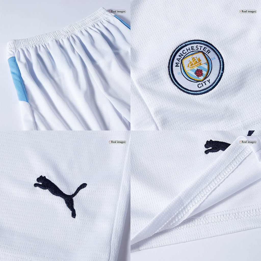 Kit de fútbol para niños: camiseta local del Manchester City (camiseta, pantalones cortos y calcetines) 2025/26, azul