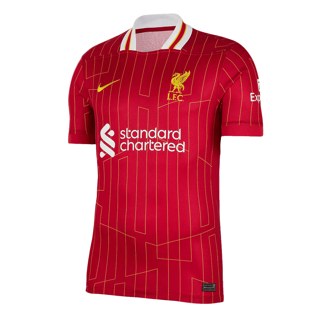 Soccer Kits CHAMPIONS #20 Liverpool Home Soccer Jersey 2024/25 Red