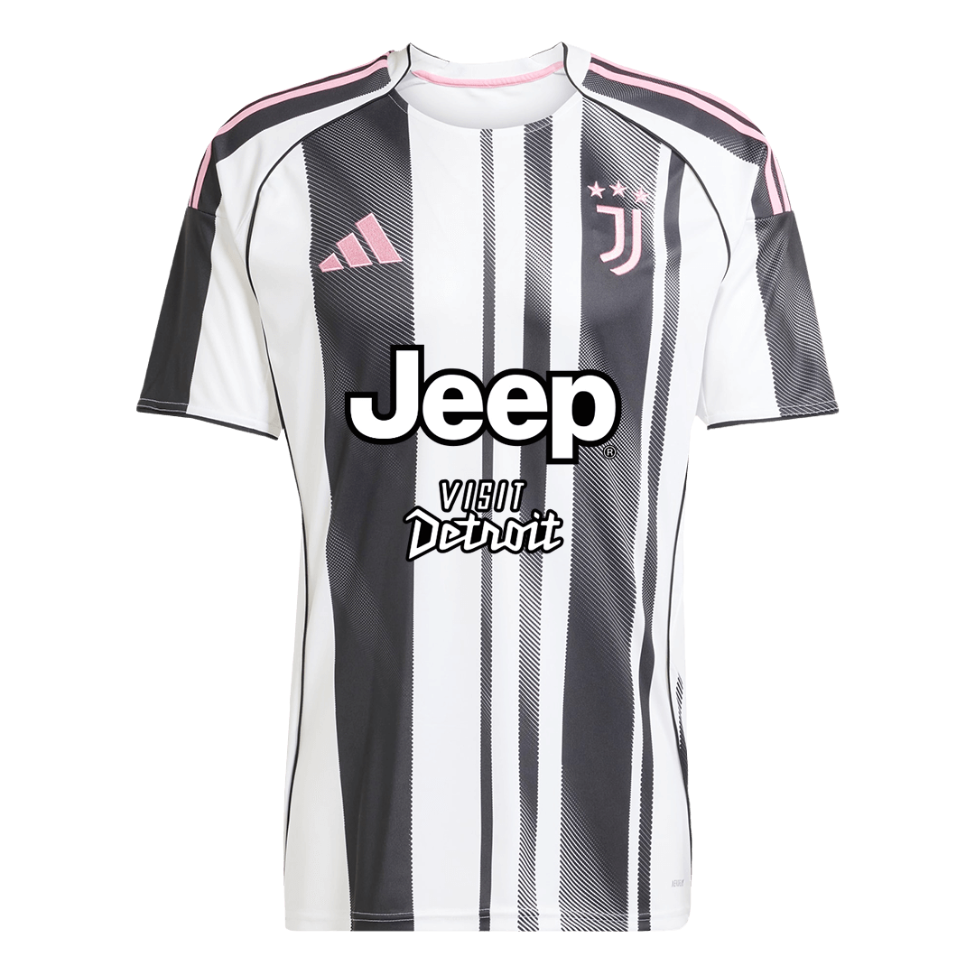 Maillot de football domicile Juventus 2025/26 noir et blanc