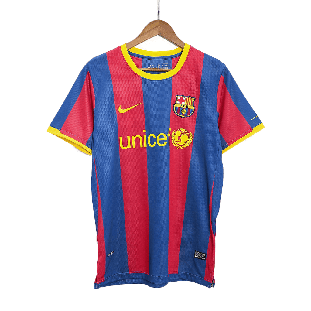 Kits de fútbol retro DAVID VILLA #7 2010/11 Barcelona Home Soccer Jersey