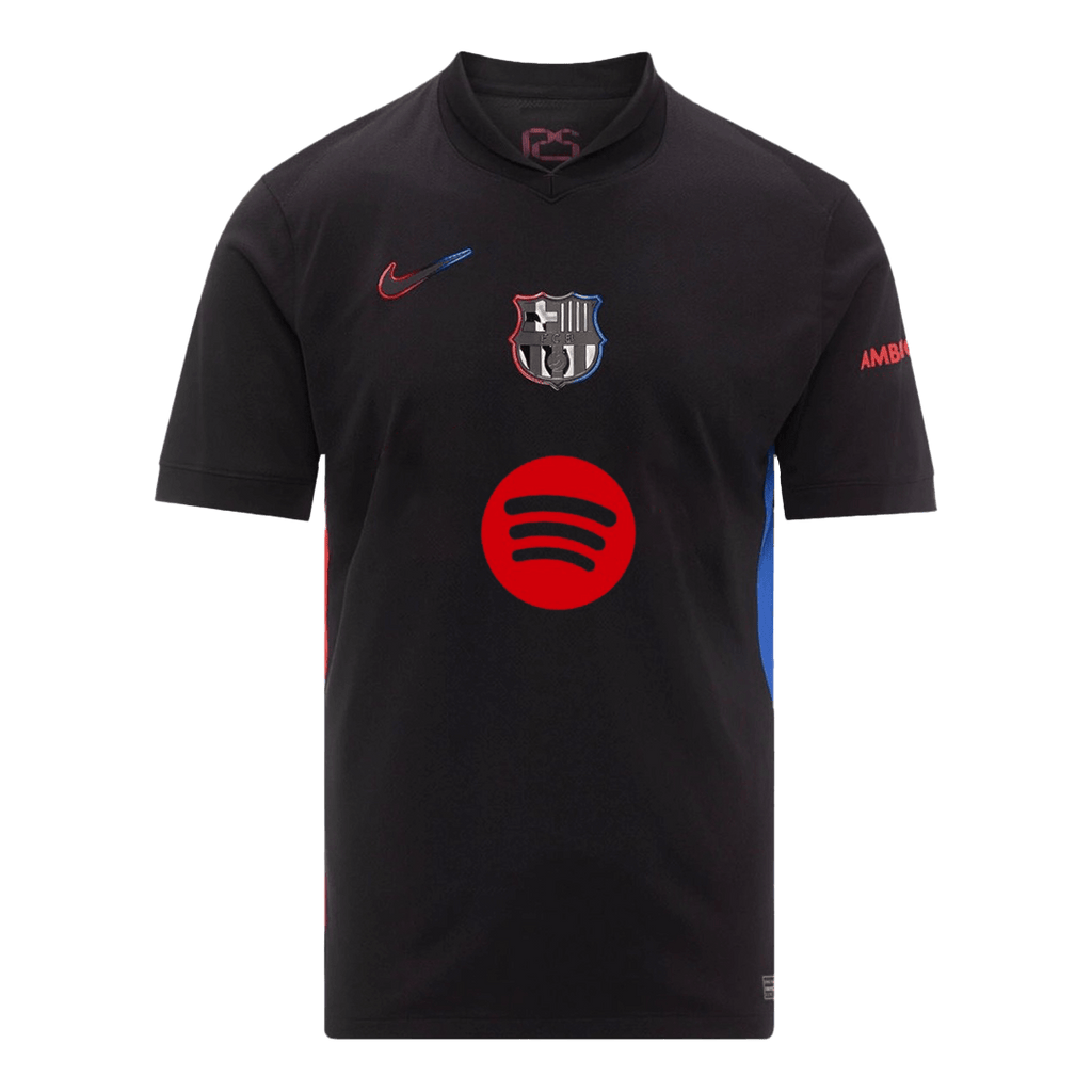 Maillot de football LEWANDOWSKI #9 Barcelone Extérieur 2024/25 - Logo Spotify sans texte