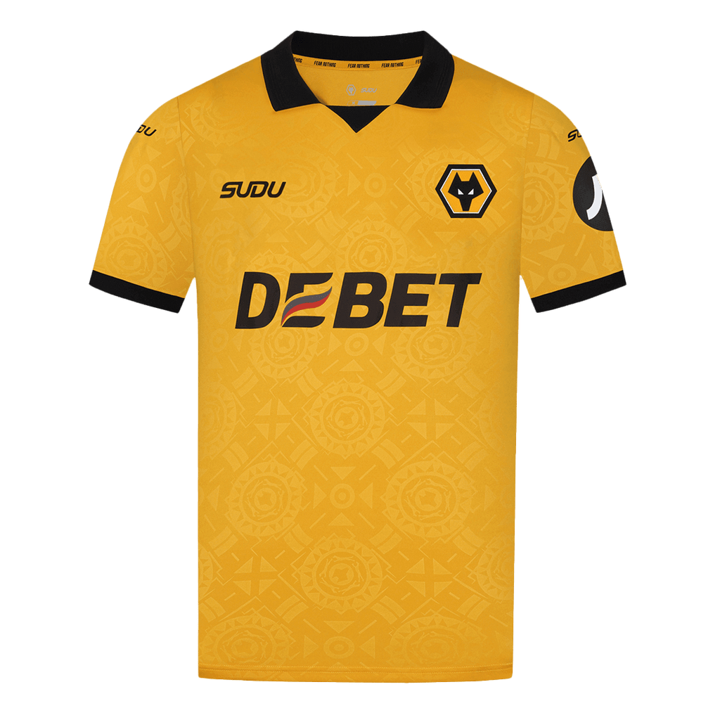 Camiseta de fútbol local de los Wolves 2025/26 amarilla