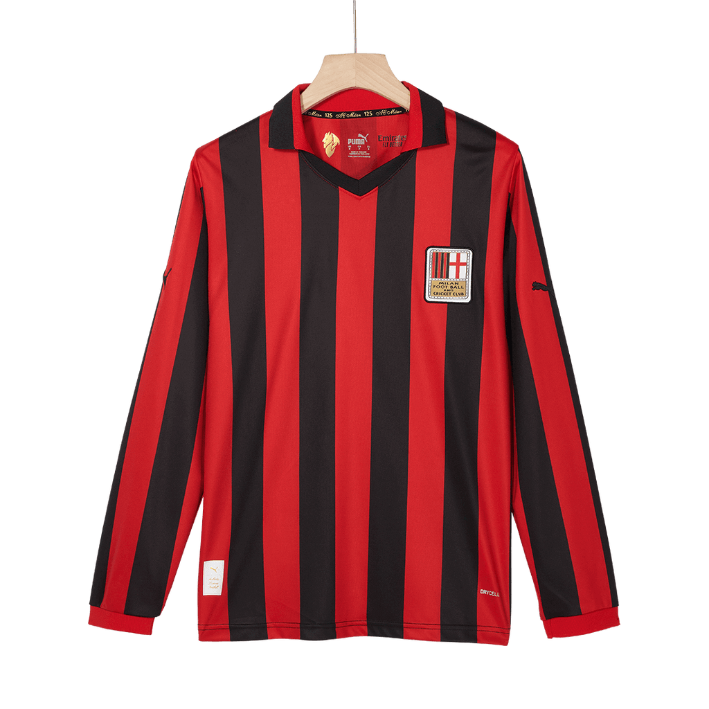 Soccer Kits #125 AC Milan 125th Anniversary Long Sleeve Soccer Jersey 2024/25