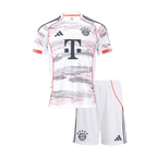 Maillot de football extérieur Bayern Munich 2025/26 pour enfant (maillot et short) Blanc
